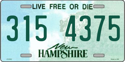 NH license plate 3154375