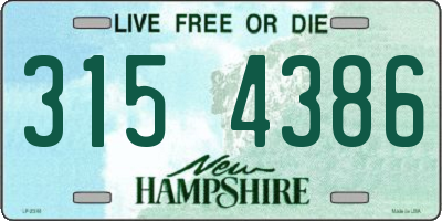 NH license plate 3154386