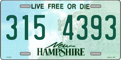NH license plate 3154393