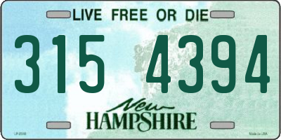 NH license plate 3154394