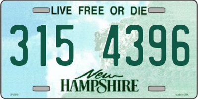 NH license plate 3154396