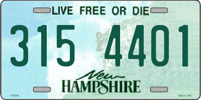 NH license plate 3154401