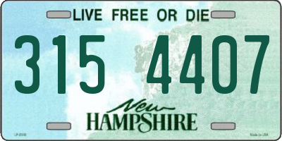 NH license plate 3154407