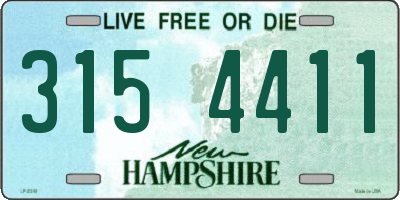 NH license plate 3154411