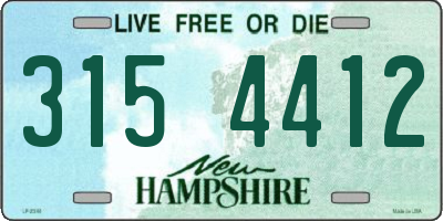 NH license plate 3154412
