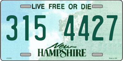 NH license plate 3154427