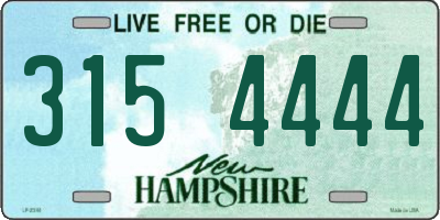 NH license plate 3154444