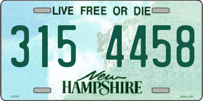 NH license plate 3154458
