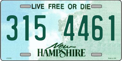 NH license plate 3154461