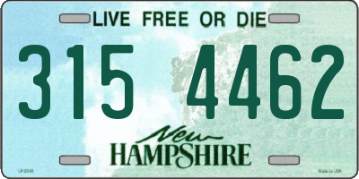 NH license plate 3154462