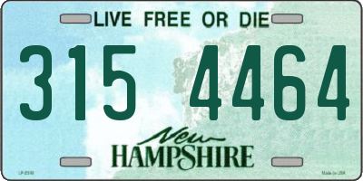 NH license plate 3154464