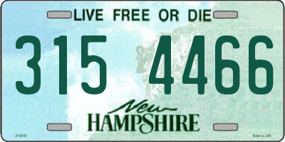 NH license plate 3154466