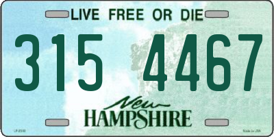 NH license plate 3154467