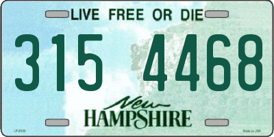 NH license plate 3154468