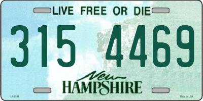 NH license plate 3154469