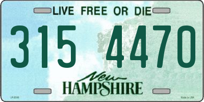 NH license plate 3154470