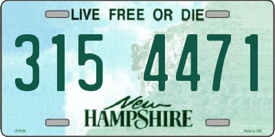 NH license plate 3154471