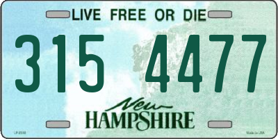NH license plate 3154477