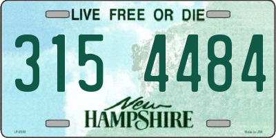 NH license plate 3154484