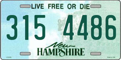 NH license plate 3154486