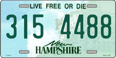NH license plate 3154488
