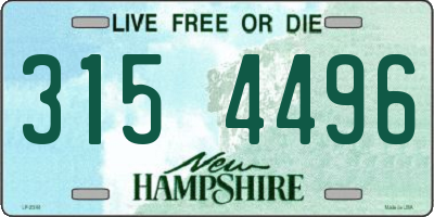 NH license plate 3154496