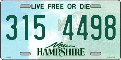 NH license plate 3154498