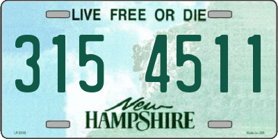 NH license plate 3154511