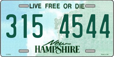 NH license plate 3154544