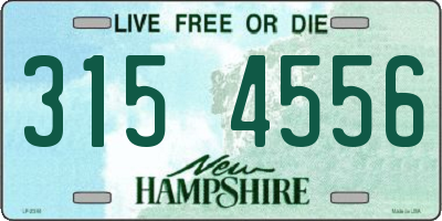 NH license plate 3154556