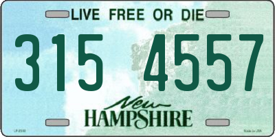 NH license plate 3154557
