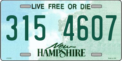 NH license plate 3154607