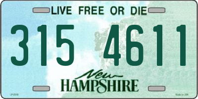 NH license plate 3154611