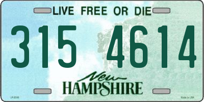 NH license plate 3154614