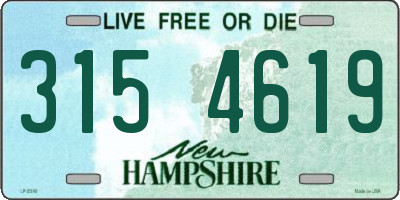 NH license plate 3154619