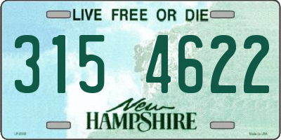 NH license plate 3154622