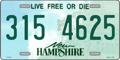 NH license plate 3154625