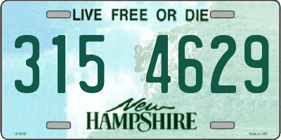 NH license plate 3154629