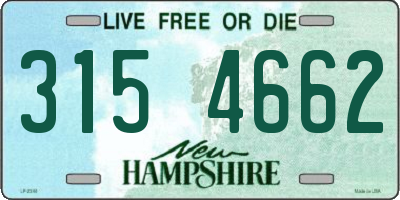 NH license plate 3154662