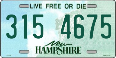 NH license plate 3154675