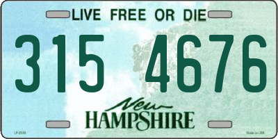 NH license plate 3154676