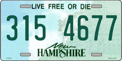 NH license plate 3154677