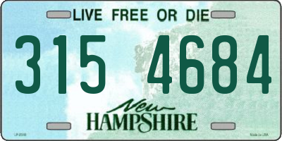 NH license plate 3154684
