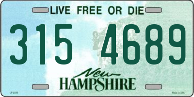 NH license plate 3154689