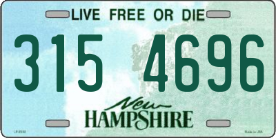 NH license plate 3154696