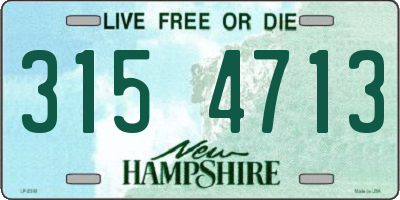 NH license plate 3154713