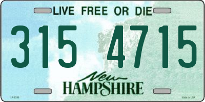 NH license plate 3154715