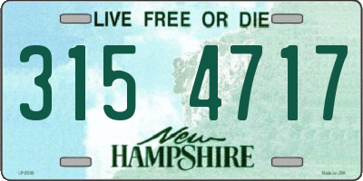 NH license plate 3154717