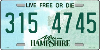 NH license plate 3154745