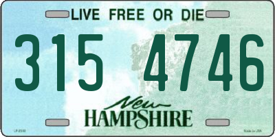 NH license plate 3154746